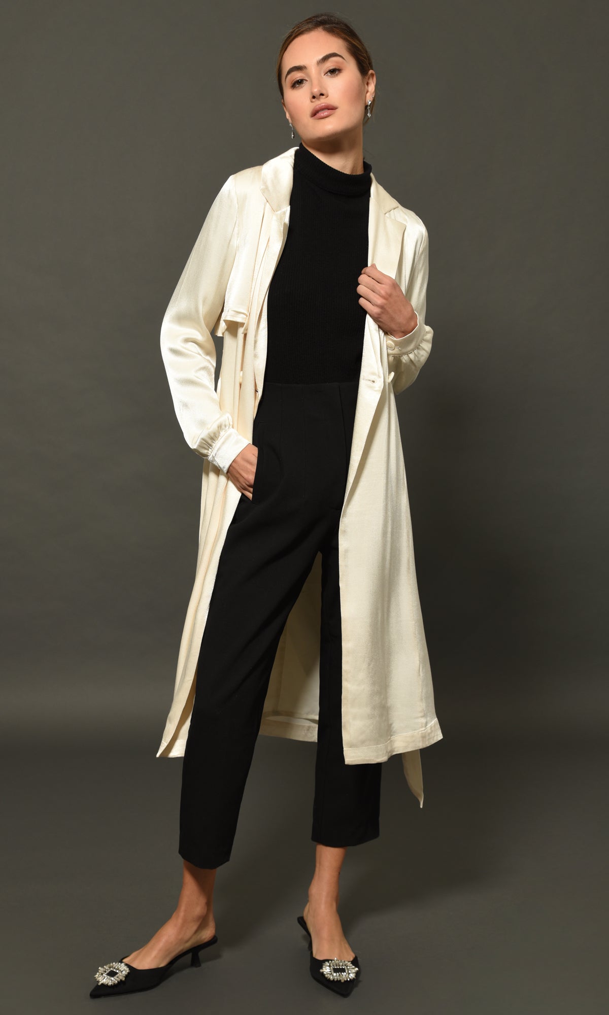 Felipa Drapey Trench Coat