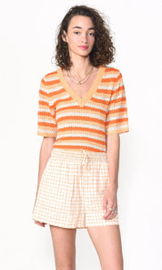 Nalia Stripe Knit Top