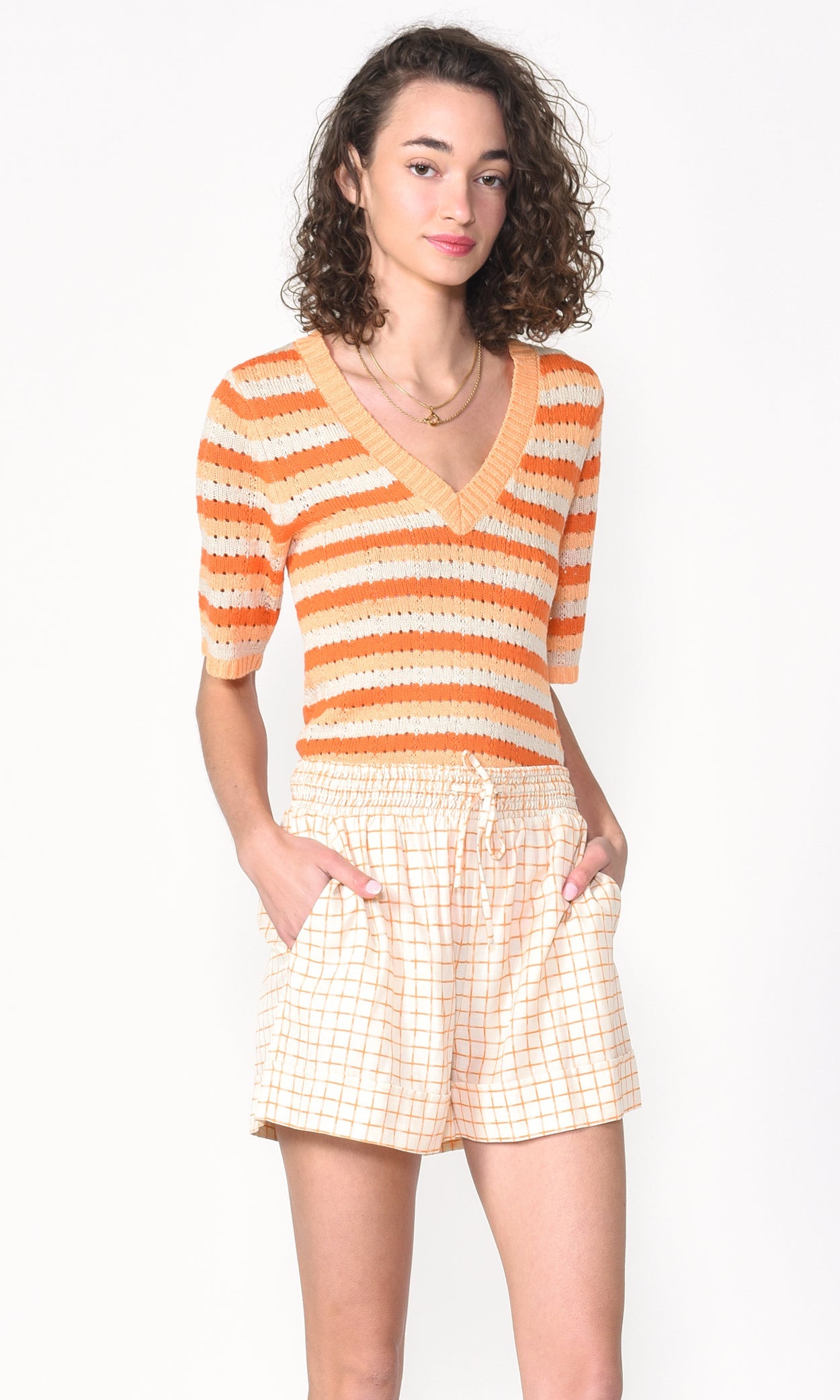 Nalia Stripe Knit Top