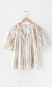 Nissa Metallic Threaded Blouse