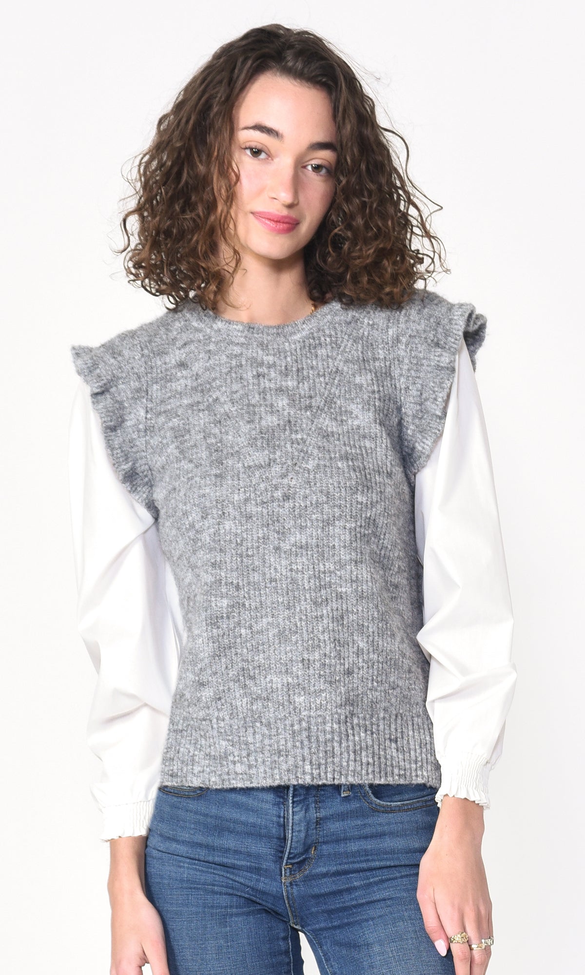 Adela Twoffer Vest Sweater Top