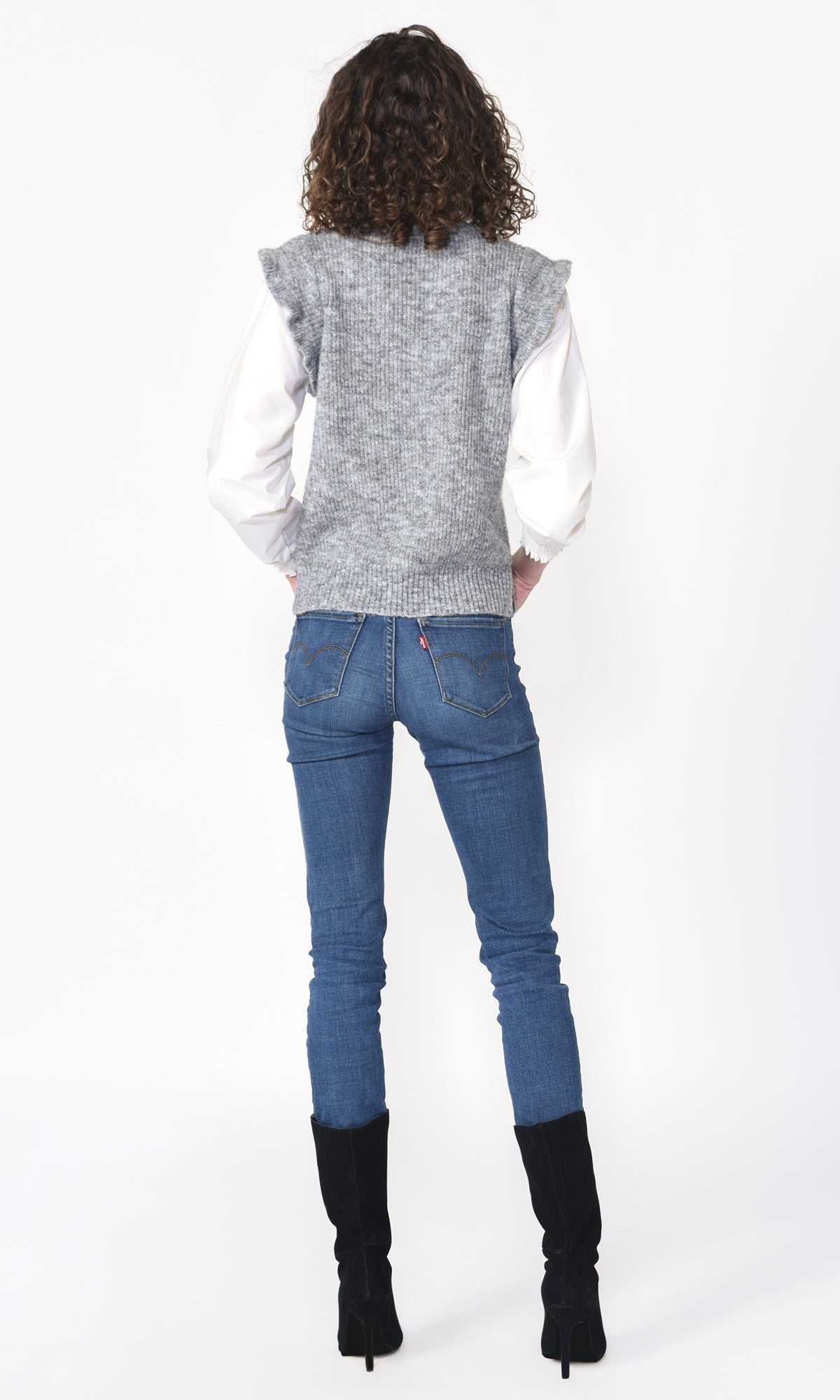 Adela Twoffer Vest Sweater Top