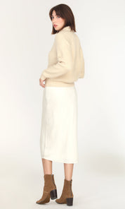 Pauline Button Front Crop Sweater