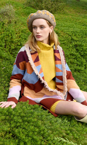 Jacquard Sweater Cardigan
