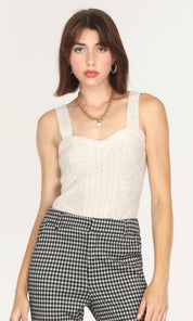 Nissa Cable Sweater Knit Tank