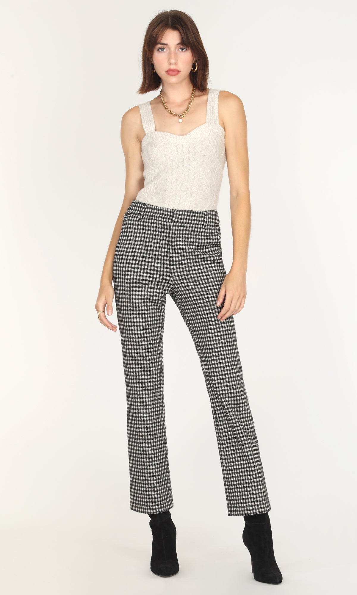 Nissa Cable Sweater Knit Tank
