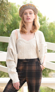 Nissa Cable Sweater Knit Tank