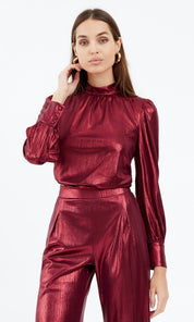 Rheanna Metallic Blouse