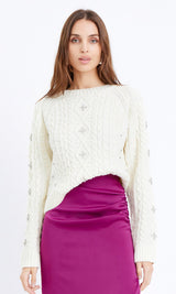 Gloria Rhinestone Sweater