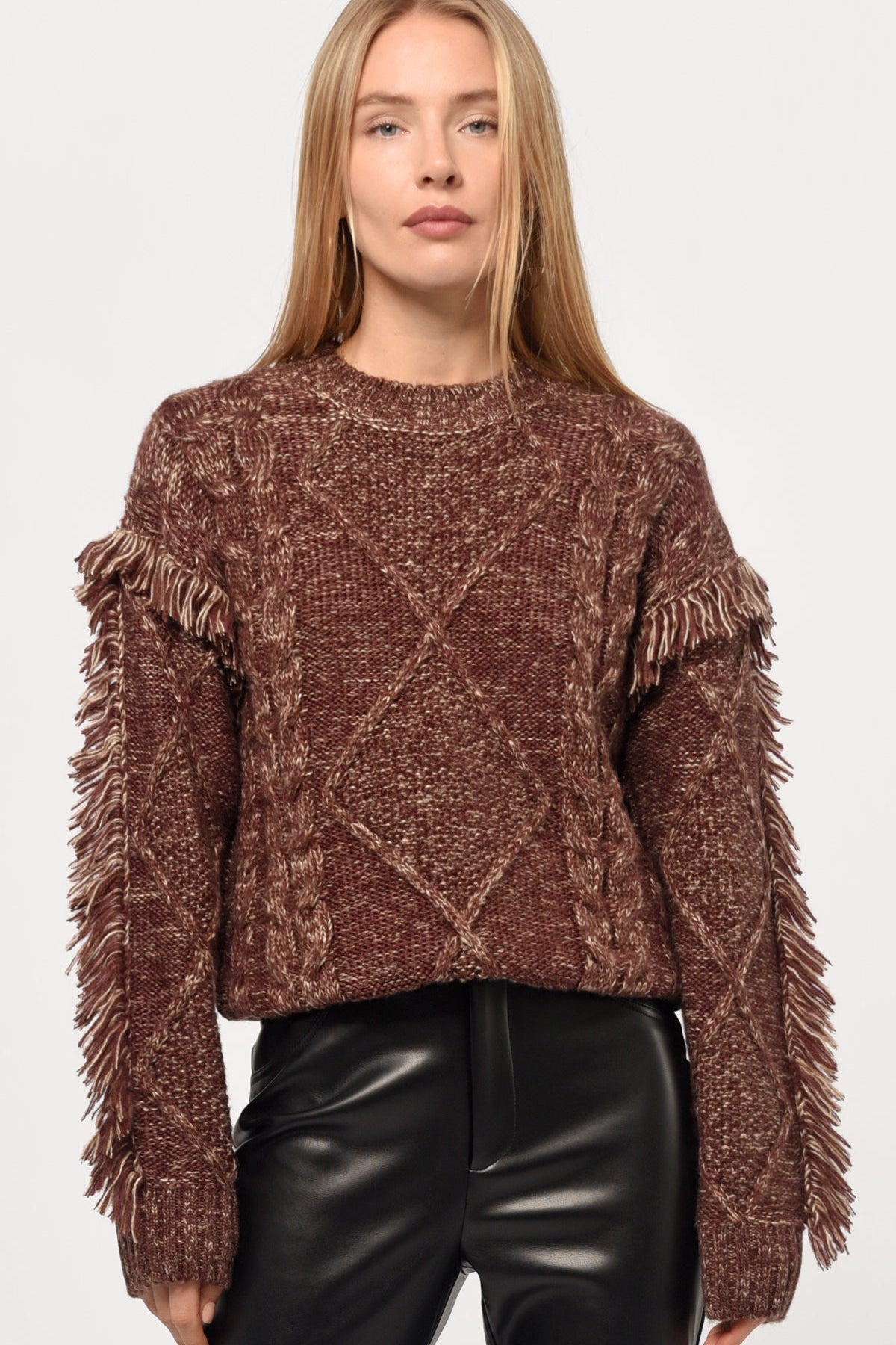 Doga Fringed Marled Sweater