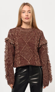 Doga Fringed Marled Sweater