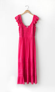 Glenda Smocked Gauze Maxi Dress