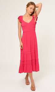 Glenda Smocked Gauze Maxi Dress