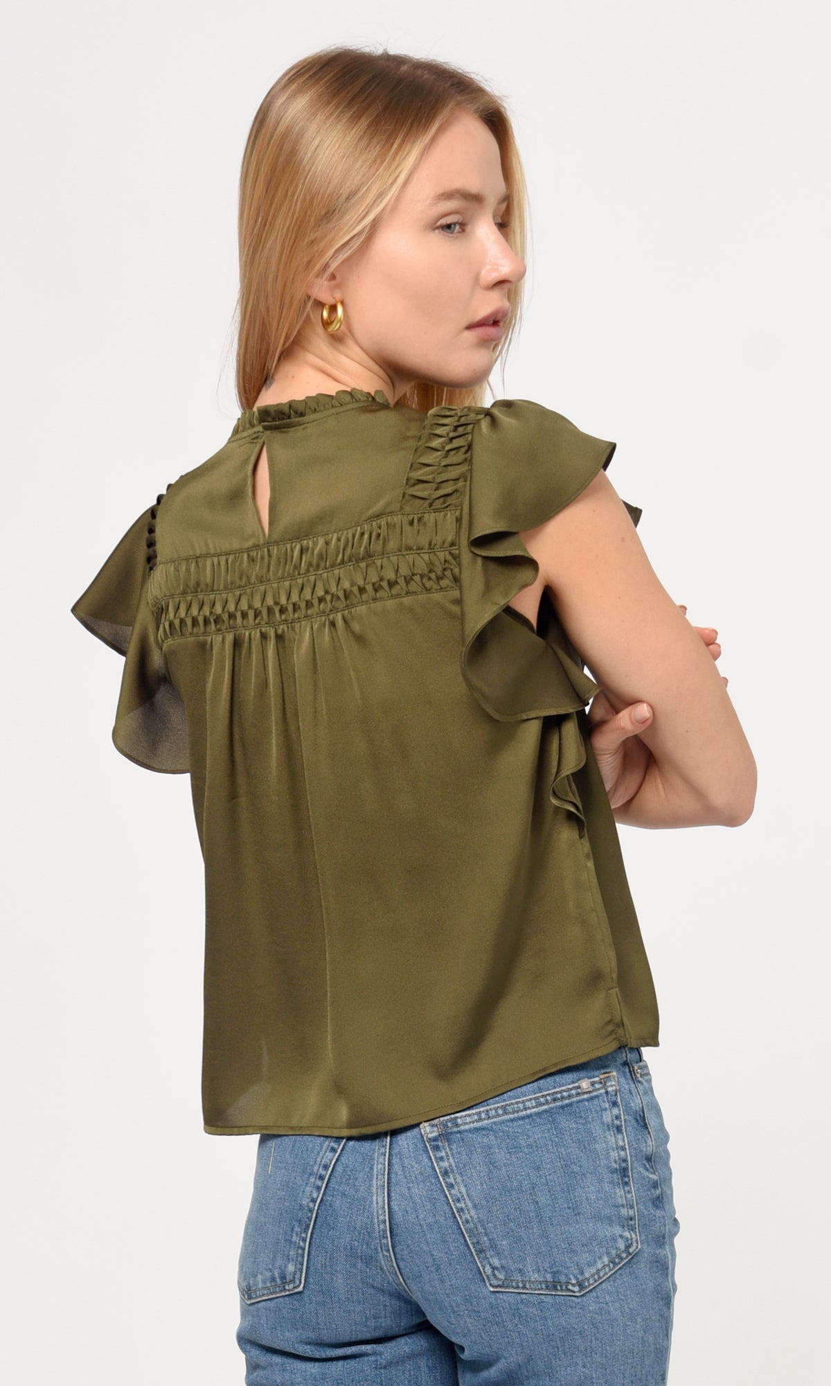Helissa Pinktucked Blouse