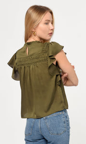 Helissa Pinktucked Blouse