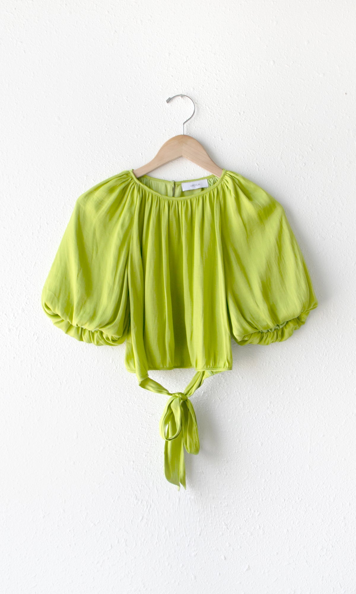 Nadia Tie Back Balloon Sleeve Top