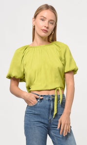 Nadia Tie Back Balloon Sleeve Top