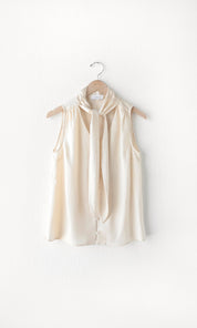 Willa Tie Neck Satin Top