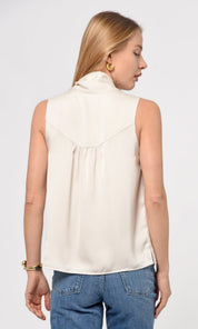 Willa Tie Neck Satin Top