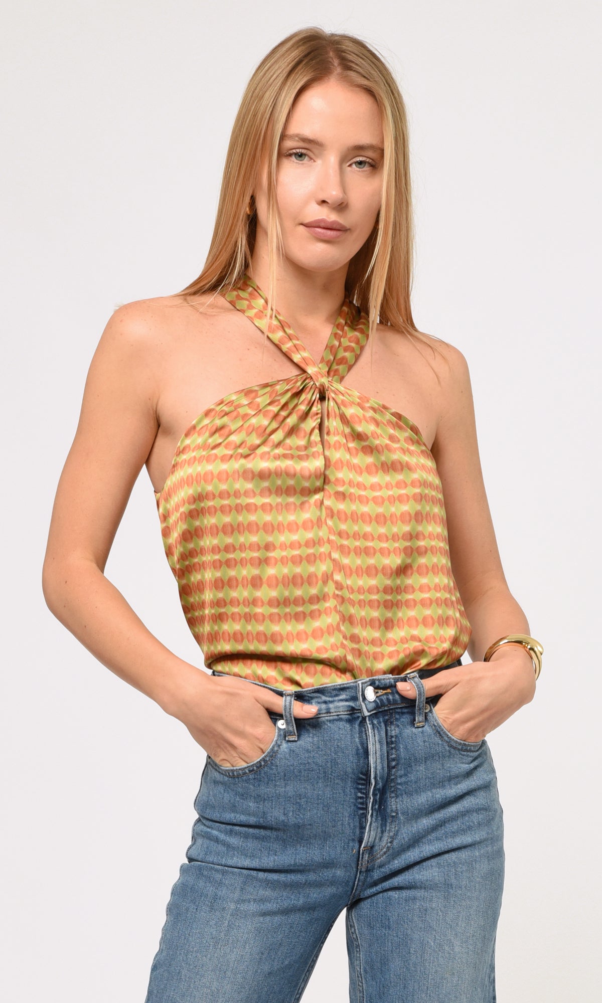 Lucinda Printed Halter Top