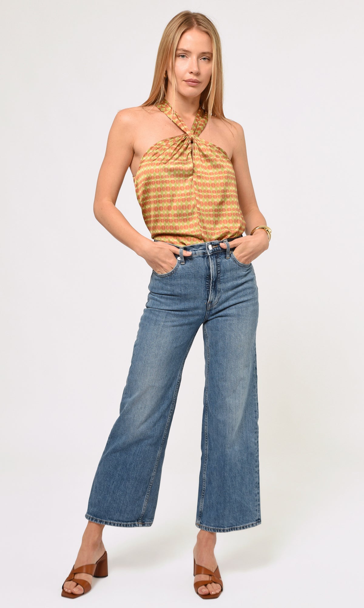 Lucinda Printed Halter Top