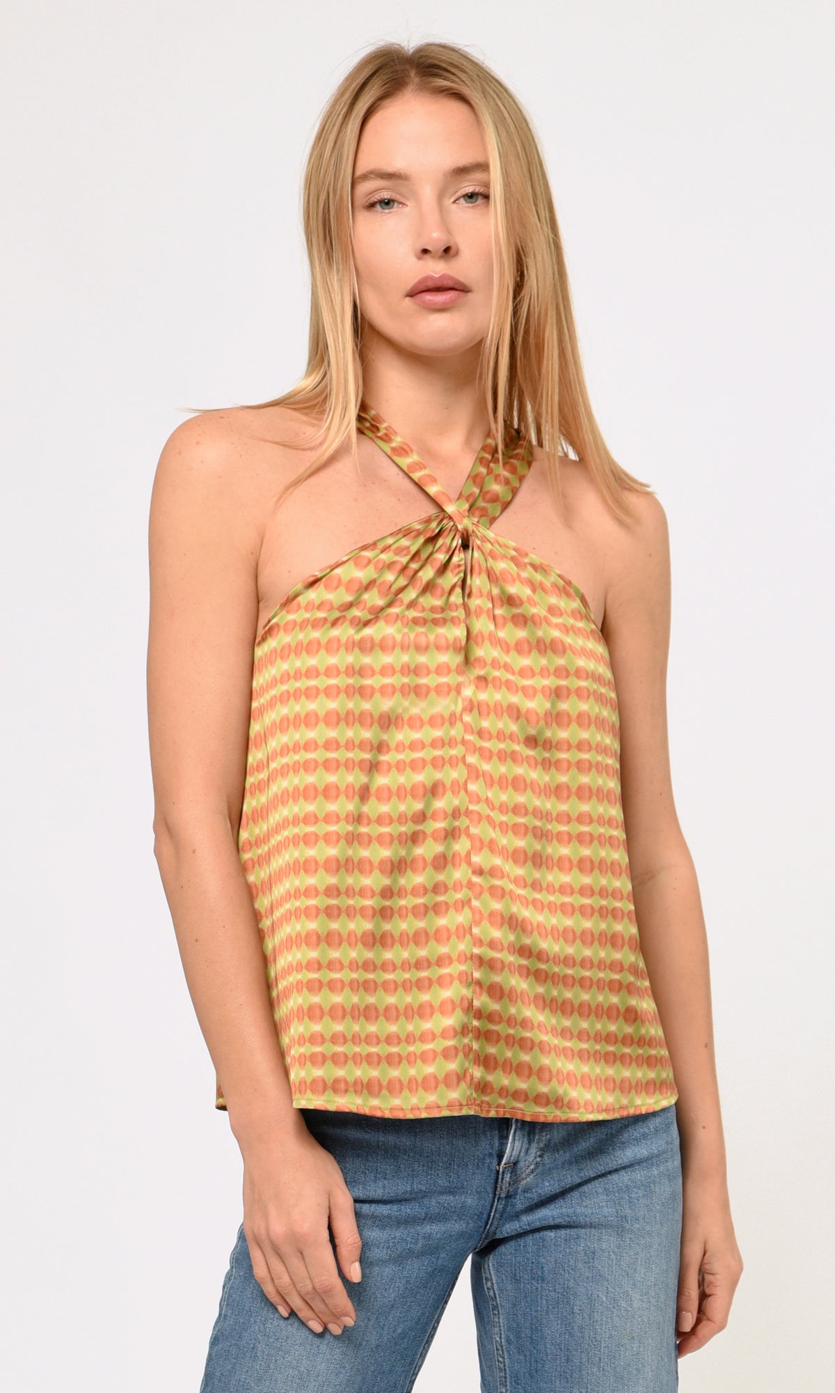 Lucinda Printed Halter Top