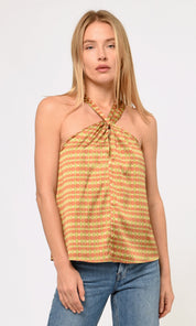 Lucinda Printed Halter Top