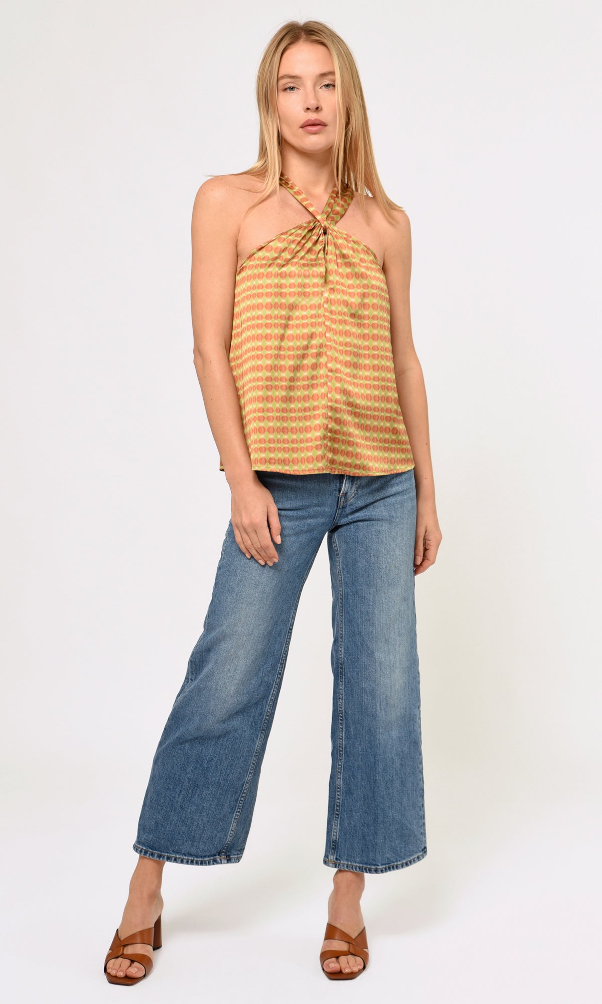 Lucinda Printed Halter Top