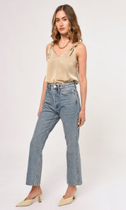 Kassi Shoulder Knot Satin Top