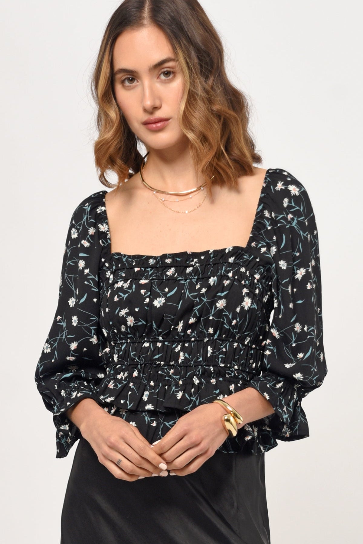 Anna Smocked Blouse
