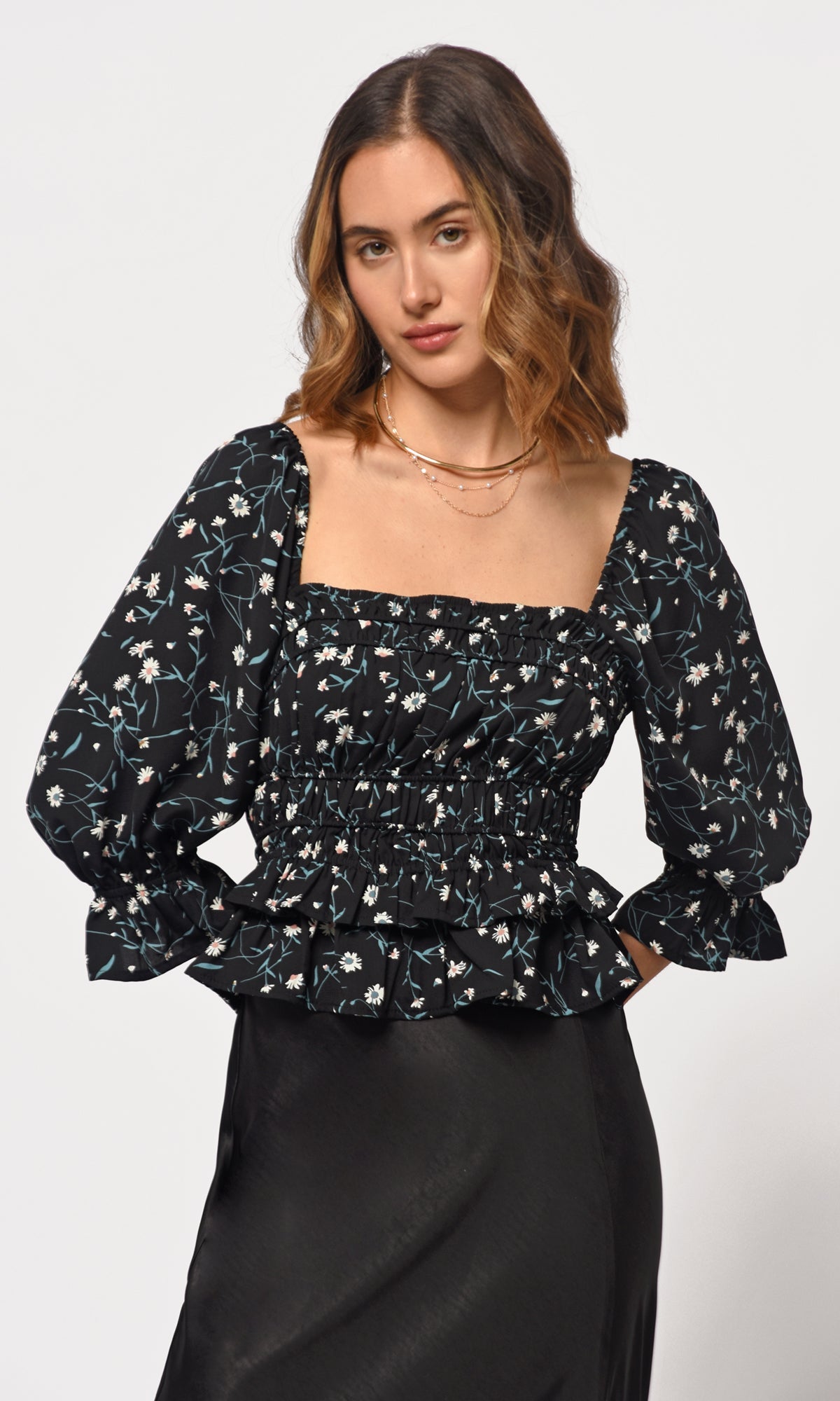 Anna Smocked Blouse