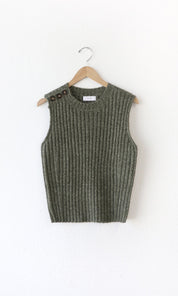 Yale Melange Sweater Knit Top