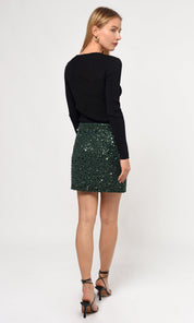 Bennie Beaded Mini Skirt