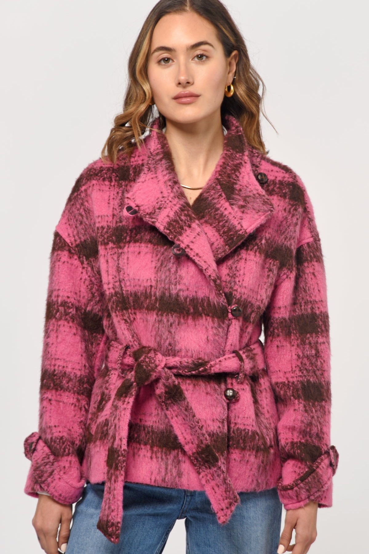 Reggie Brushed Plaid Jacket
