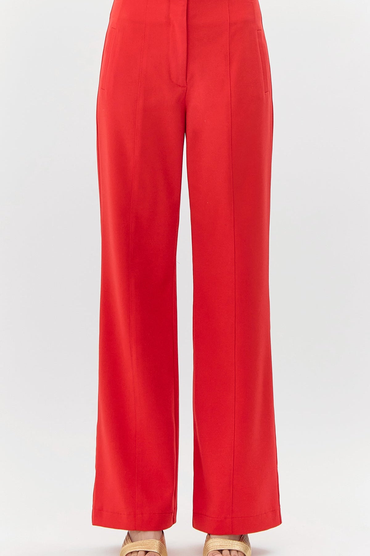 Selene High Waist Front Seam Trousers
