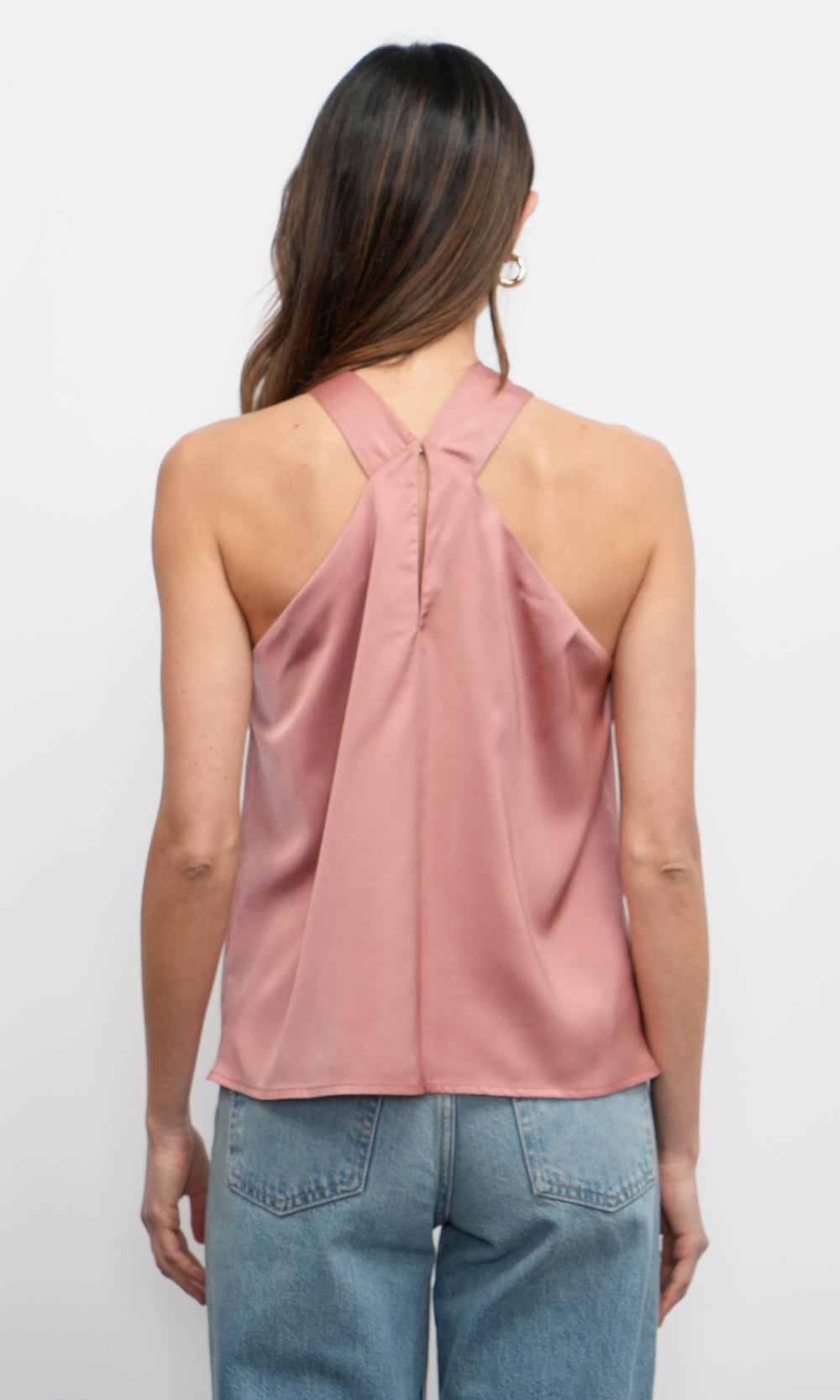 Lucinda Satin Halter Top