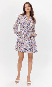 Kai Tie Waist Bubble Hem Dress