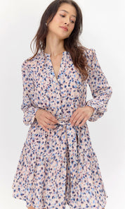 Kai Tie Waist Bubble Hem Dress