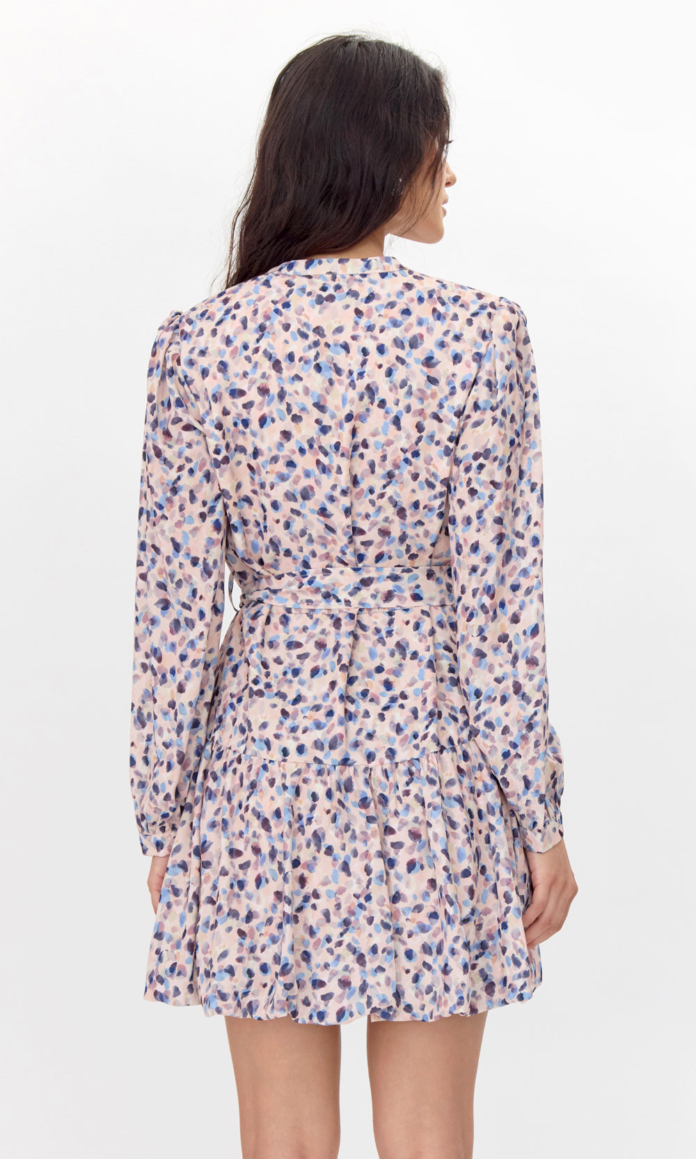 Kai Tie Waist Bubble Hem Dress