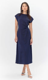 Meca Side Twist Maxi Dress