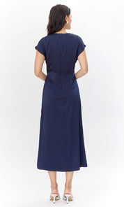 Meca Side Twist Maxi Dress