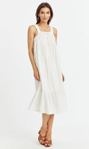 Noulla Smocked Tank Midi Dress