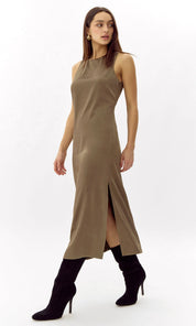 Trina Satin Midi Dress