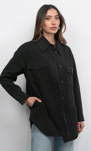 Aly Glen Plaid Cozy Soft Shirt Jacket