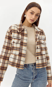 Roula Plaid Short Shacket