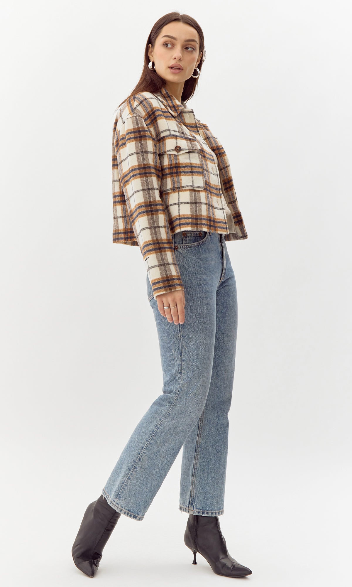 Roula Plaid Short Shacket