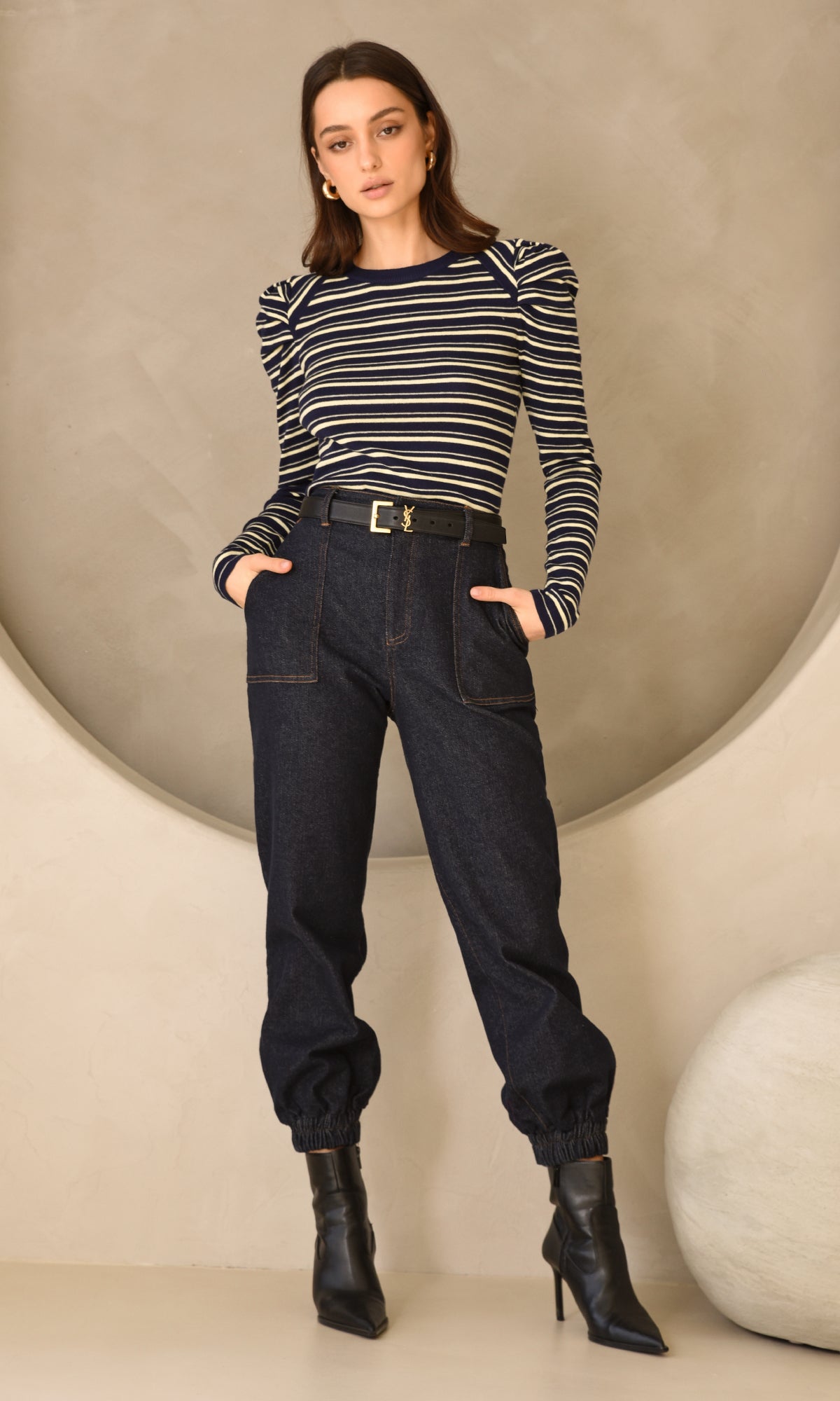 Wally Stripe Knit Top