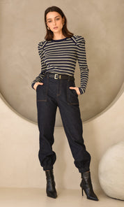 Wally Stripe Knit Top