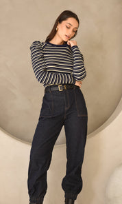 Wally Stripe Knit Top