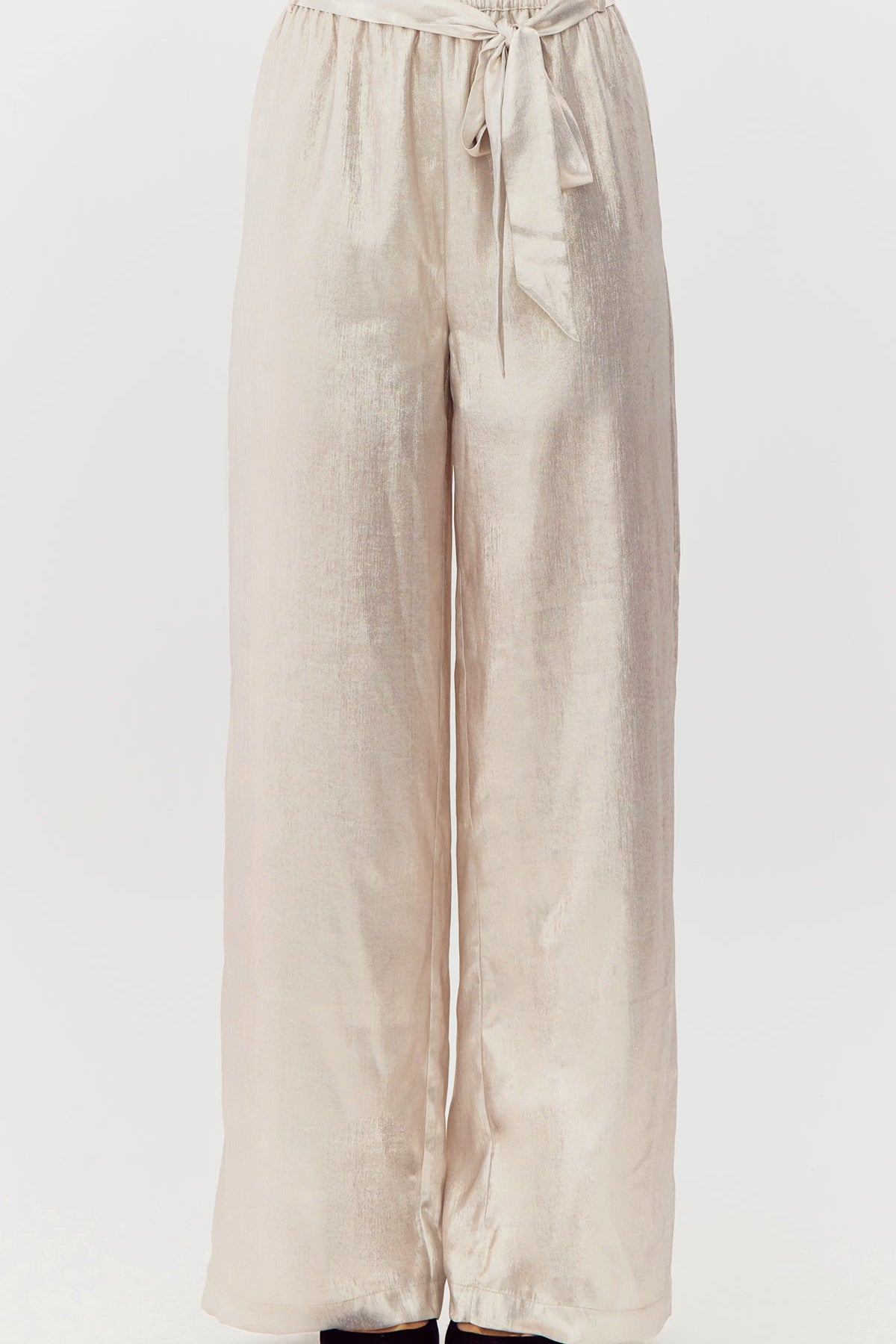 Elysa Metallic Wide Leg Pant
